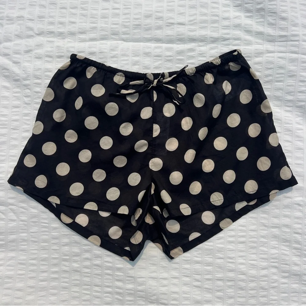 NWT J. Crew Cotton Voile Beach Short in Dot Print, XXS - Picture 4 of 9
